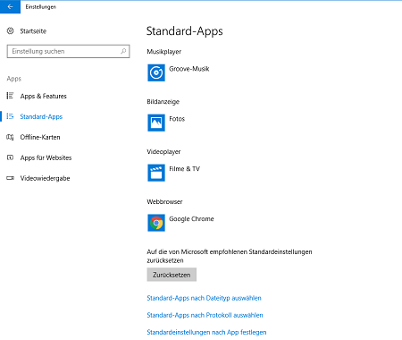 Screenshot der App-Verwaltung unter Windows 10. Screenshot: PC-SPEZIALIST